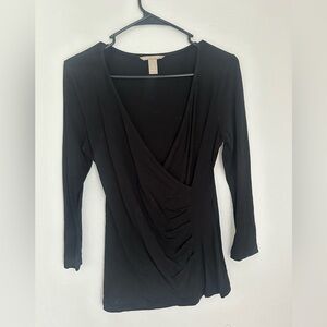 Banan Republic black soft work tee nwot